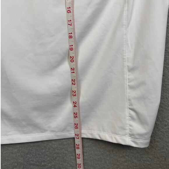 Jamie Sadock Women's Golf Shirt White Silver Hardware Loose Fit Size XL Athlete - Picture 4 of 9